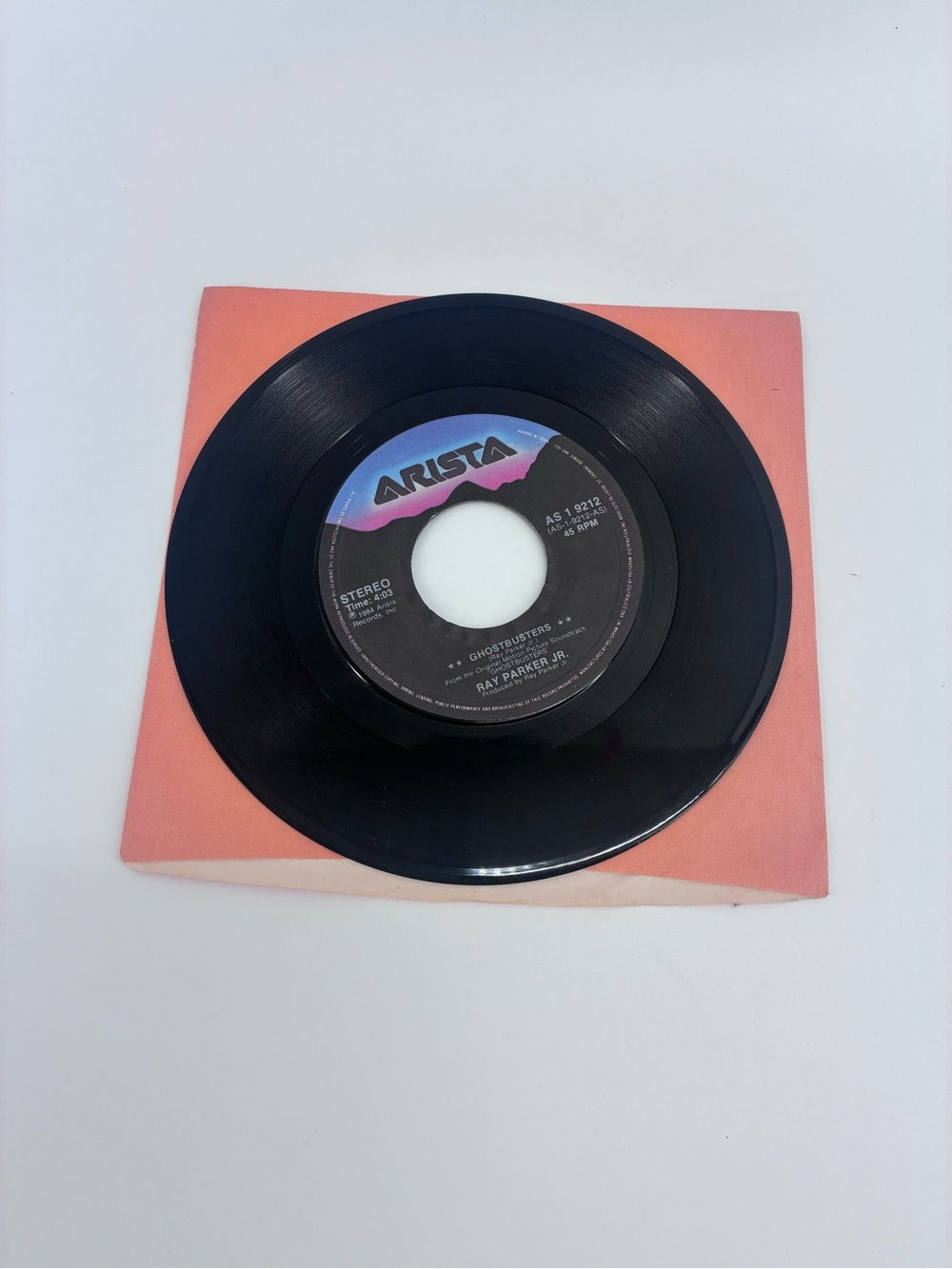 Ghostbusters Vinyl Record- Ray Parker Jr.